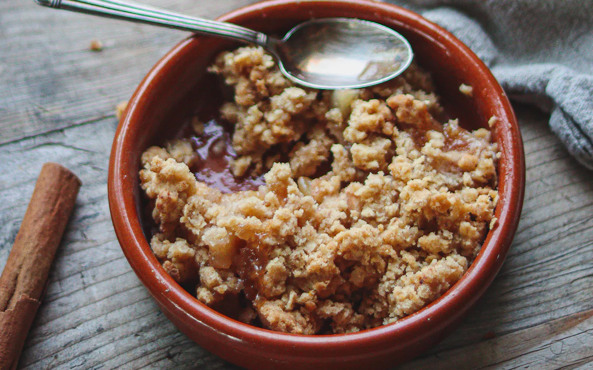 Crumble Pomme-Cannelle