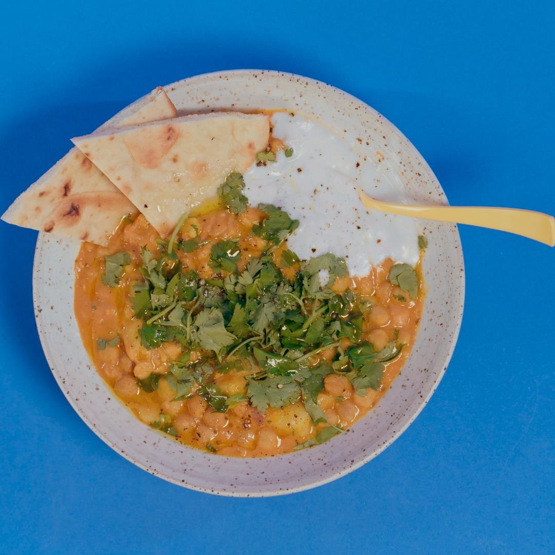 Curry de Pois Chiches & Lait de Coco