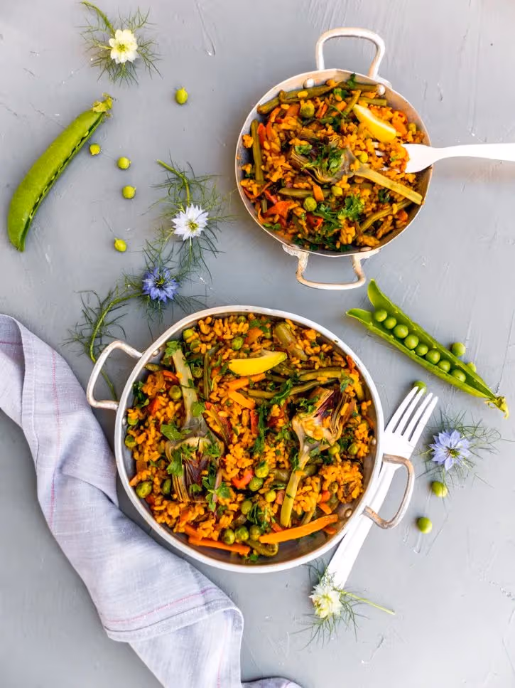 Paëlla Végétale aux Légumes du Soleil