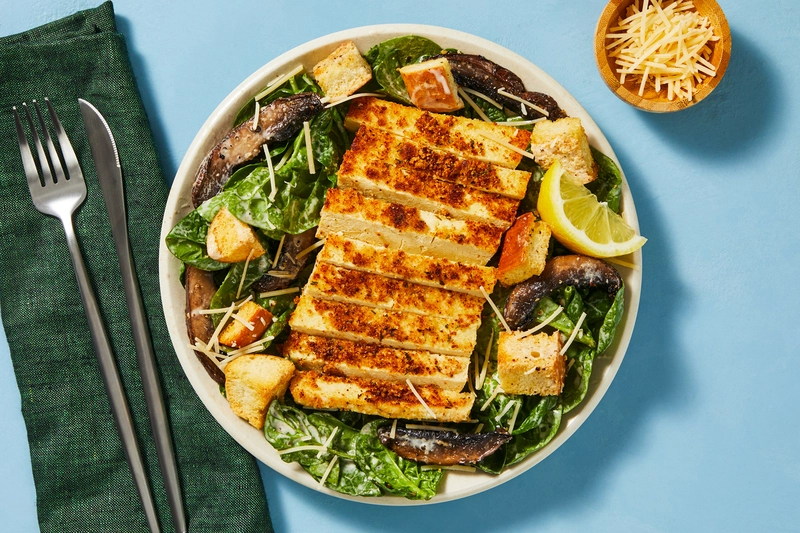 Salade césar tofu